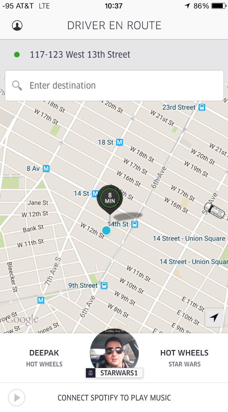 Illustration for article titled Uber NYC Is Giving Free Rides In Star Wars Hot Wheels Hellcats And SRT 392s